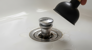 o que fazer quando o ralo do banheiro entope